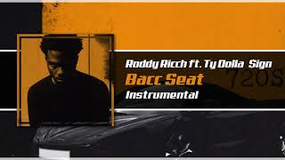 Roddy Ricch ft. Ty Dolla $ign - Bacc Seat (Instrumental) | No Copyright