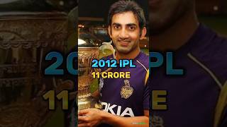 GAUTAM GAMBHIR IPL SALARY 💜 #ipl #gautamgambhir #kkr #shortvideo #viral #shorts #sports #iplsalary