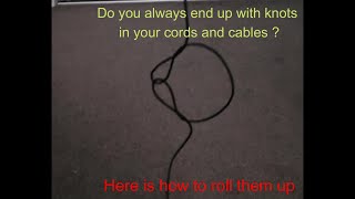 #0067 Rolling up cords, ropes &  cables