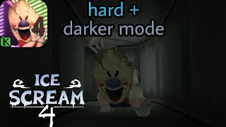 ICE SCREAM 4 - Hard mode + darker mode in 9 minutes (iOS,Android)