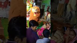 lion dancing in mata ke jagran