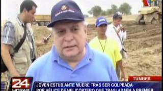 Accidente Tumbes 24 Horas 06 08 15 - ENTREVISTA AL  DR. JULIÁN PALACÍN FERNÁNDEZ