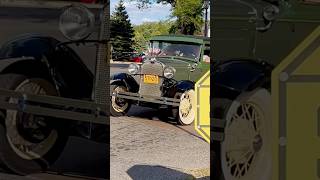 Ford Model A with trailer Antique Drive By Engine Sound Old Car Festival Greenfield Village 2024