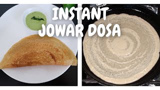 INSTANT Jowar Flour & Moong Dal Dosa | No Rice | Gluten Free Millet Recipes | Culinary Aromas