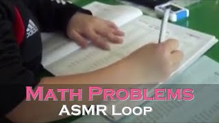 ASMR Loop: Math Problems  - Unintentional ASMR - 1 Hour