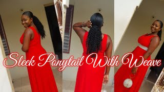 HOW TO: SLEEK LOW PONYTAIL W/WAVE ON 4B/4C NATURAL HAIR|SHANTANA REDMAN