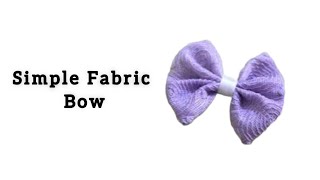 How to make Fabric Bow for Baby Frock | DIY BOW