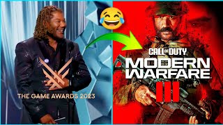 CHRISTOPHER JUDGE MAKES FUN OF CALL OF DUTY AT GAME AWARDS 2023 😂