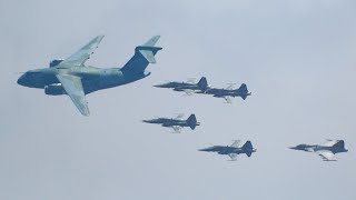 C-390 Millennium летает с истребителем Gripen и F-5 • ВВС Бразилии