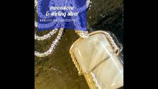 moonstone & stirling silver