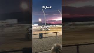 bigfoot getting big air at havasu 95 speedway