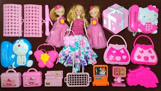 Most satisfying unboxing with beautiful barbie doll makeup toys collection | Hello kitty toys | ASMR