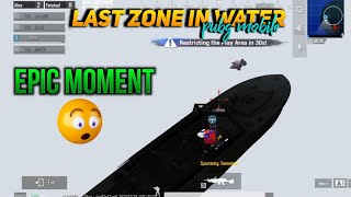 Last Zone in Water - Pubg Mobile Epic Moment | First time this happened in BGMI | Last circle Fight.