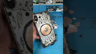 I phone 10max back glass change #cellphonerepair #smartphone #repair #fix #restoration #short#shorts