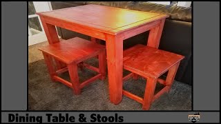 Making a Small Dining Table & Stools - Woodworking!