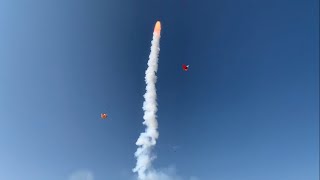 Estes E-6 in a tiny model rocket