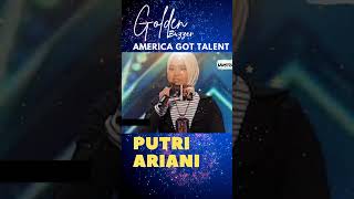 Putri Ariani dari indonesia raih tiket emas pada ajang america got talent 2023 #shorts #feed #reels