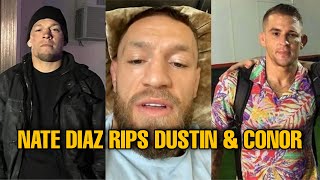 Nate Diaz RIPS Dustin Poirier & Conor McGregor, Dustin RESPONDS