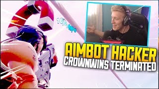 FORTNITE HACKER CROWNWINS CHANNEL TERMINATED...