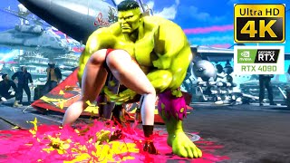 Zangief (HULK MARVEL) Destroys Chun-Li (Mai Shiranui Body mod W/ Jiggle Physics)  -  (4K UHD 60FPS)