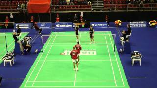 swiss open 2011 Quater Final Chieh Min Fang Sheng Mu Lee vs Rupesh Kumar Sanave Thomas Swiss Open 20111