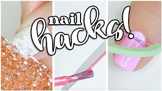 NAIL HACKS 2023! Using ODD Household Items For Nail Art