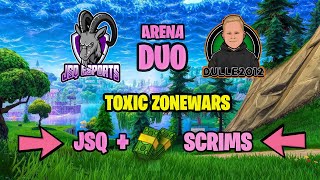 DUO ARENA MED KEVIN ⭐ JSQ CASH SCRIMS ⭐ CUSTOM GAMES ⭐ TOXIC ZONE WARS (2V2)