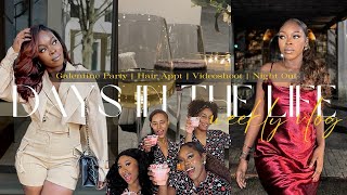 DaysInTheLife ♡: Galentine’s Slumber Party | Hair Appt | Routines | Night out in Charlotte & MORE