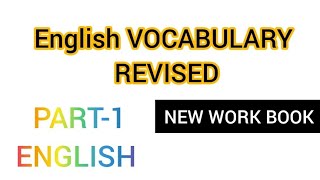 part -1english class 8 unit -4 vocabulary revised 2024/2025 work sheet answers