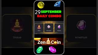 Zen coin daily combo today 29 September | today combo zen coin | daily combo zen coin |