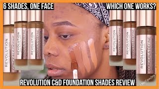 LETS FIGURE OUT THIS REVOLUTION CONCEAL & DEFINE FOUNDATION SHADES TOGETHER: F13 - F17