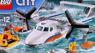 Lego City Coast Guard Sea Rescue Seaplane set 60164 - Plane Lego Construction - Lego Speed Build