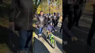 Young Russian Soldiers Training in Moscow Park