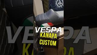 Vespa  custom  kanapa, podparcie lędźwiowe, niski profil siedzenia  #motopodroze #piaggio #vespa