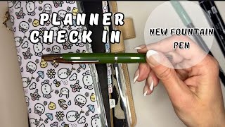 New Fountain Pen | New Planner | Hobonichi Planner Check In and Chat