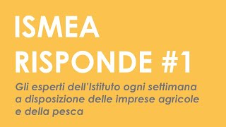 Ismea Risponde #1