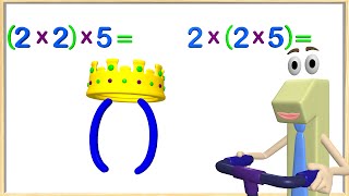 Multiplication Associative Property 3rd Grade - Math Videos for Kids