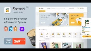 Farmart - Single or Multivendor Laravel eCommerce System