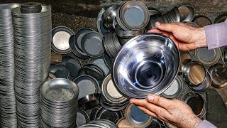 From Sheet to Bowl: How Stainless Steel Bowls are Made | Casting & Buffing of Stainless Steel Pots