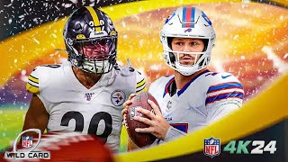 NFL 4K24 | Pittsburgh Steelers at Buffalo Bills | PCSX2 | Wild Card | CPUvCPU  | Playoffs | NFL 2K4