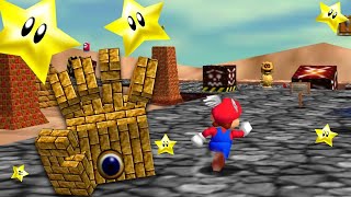 Getting all six main stars! Shifting Sand Land - Super Mario 64