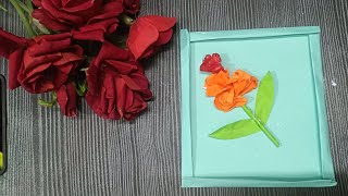 How to make photo frame with chart paper|hanging picture frame is very easy to make at home|DIYframe