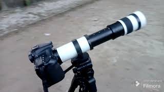 Canon ESO 70D Body & Super Telephoto 420-800mm Zoom Lens.