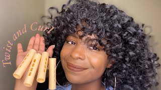 I Tried A Three Strand Twist Out With Perm Rods | Natural Hair