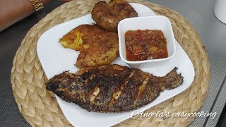 try this delicious tilapia fish & potatoes AIRFRYER recipe with pepper sauce | easy, you will ❤️ ❤️