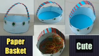 paper basket made from paper. cute and attractive.