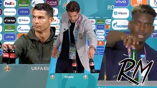 Cristiano Ronaldo RECHAZA Coca Cola, Pogba a Heineken y Manuel Locatelli se BURLA