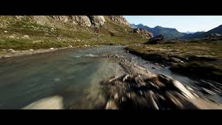 Kleiner Flusslauf im Sustenpass mit FPV