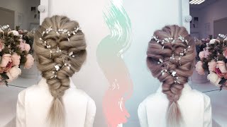 Простая и быстрая прическа на резиночках / Easy hairstyle