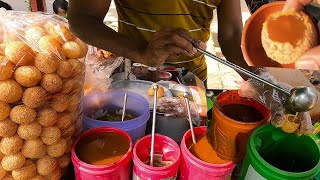 তিন প্রকার টক দিয়ে টেস্টি পানিপুরি ! স্কুলের মেয়েরা খুব মজা করে খাইতেছে ! Bangladeshi street food